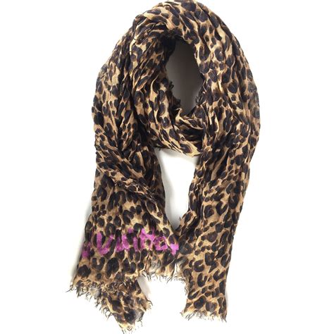 louis vuitton red leopard print scarf|louis vuitton paris scarf.